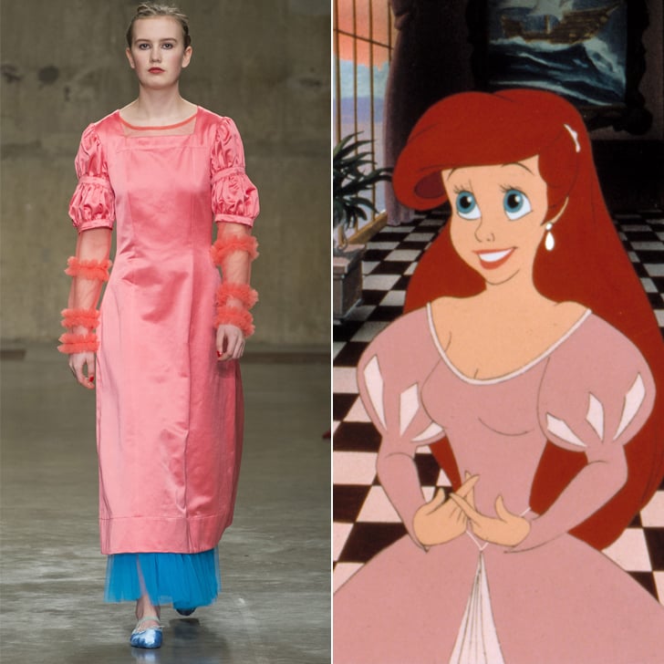 Ariel in Prince Eric's Castle in Molly Goddard Fall 2017