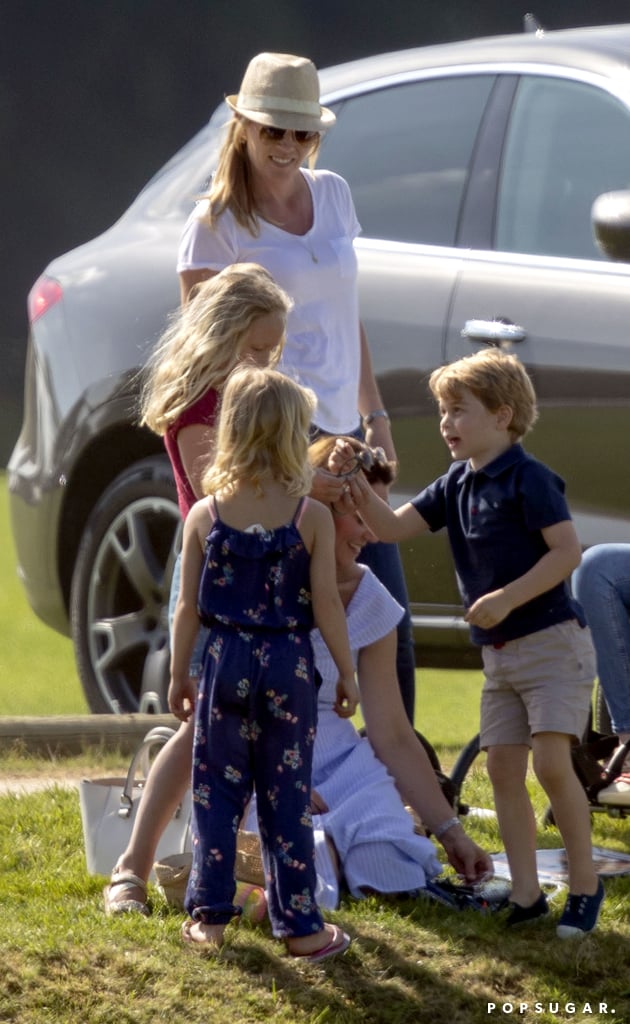 Kate Middleton With George and Charlotte at Polo Match 2018
