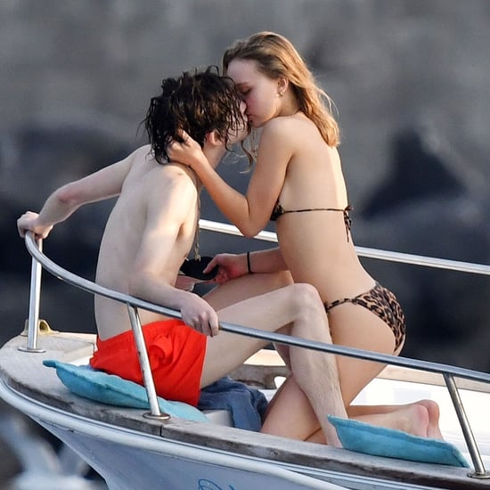 Timothée Chalamet and Lily-Rose Depp Kiss on Boat Pictures