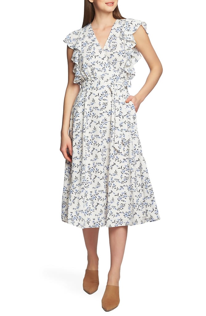 1.STATE Blossom Cluster Wrap Dress