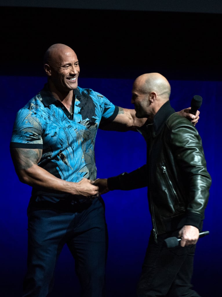 Dwayne Johnson and Jason Statham showed off their bromance at CinemaCon 2019 in Las Vegas.