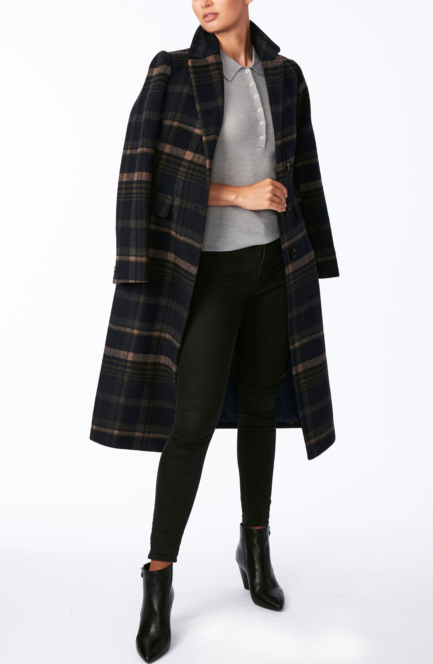 Bernardo plaid coat Clearance