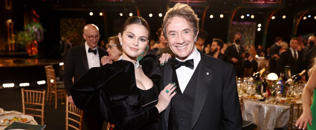 Selena Gomez's Green Manicure Matches Jewelry at SAG Awards