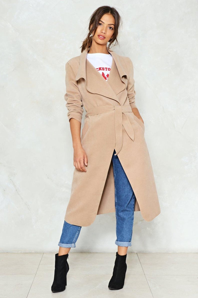 Nasty Gal Waterfall Coat