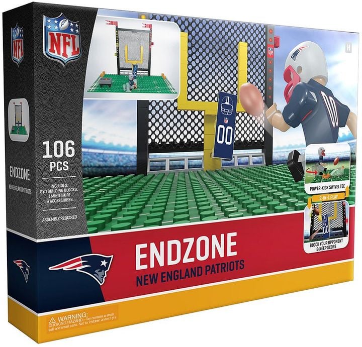 OYO Sports New England Patriots 106-Piece Endzone Building Block Set