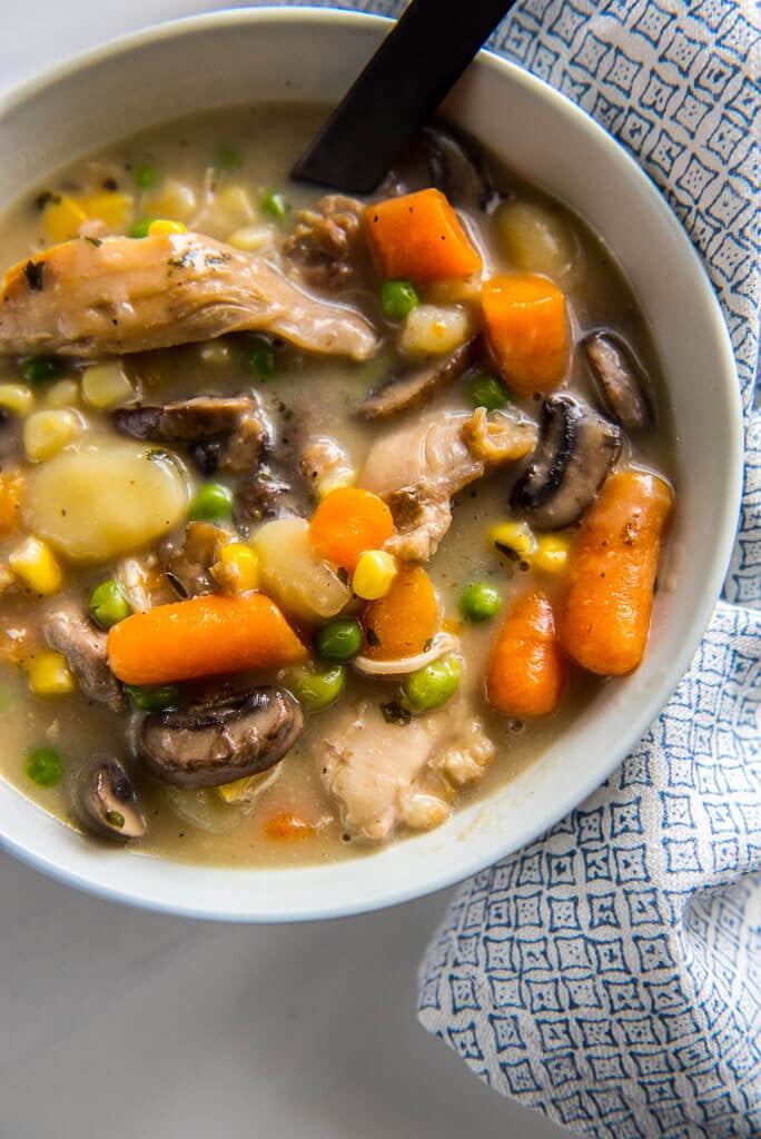 Chicken and Dumplings Soup | Slow Cooker Lunch Recipes For School ...