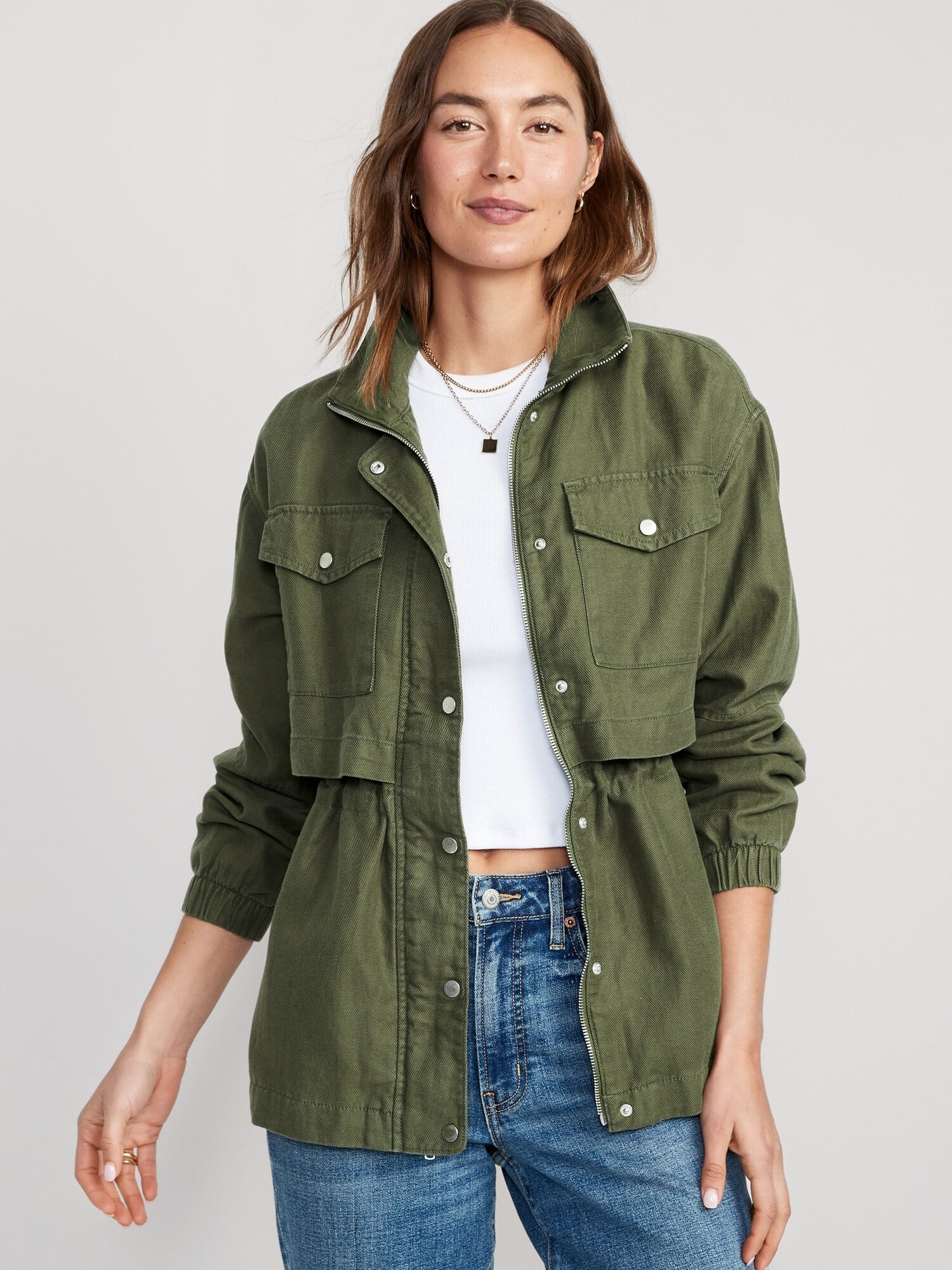 Old navy long store jacket