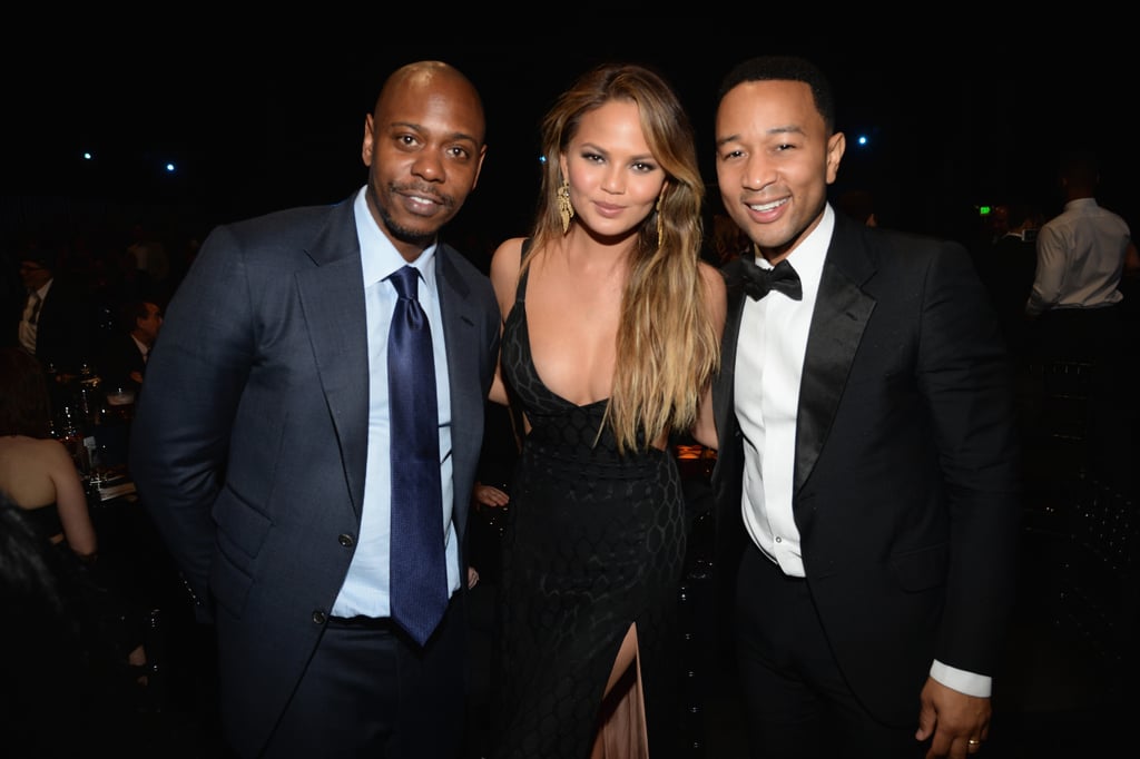 John Legend, Chrissy Teigen, and Dave Chappelle