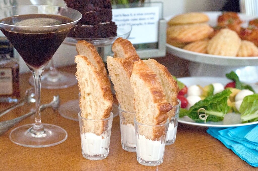 Maple Whipped Cream Croissant Bites and Coffee Martinis
