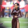 Jhené Aiko Nails Her Super Bowl Debut in a Sequined, High-Slit Gown