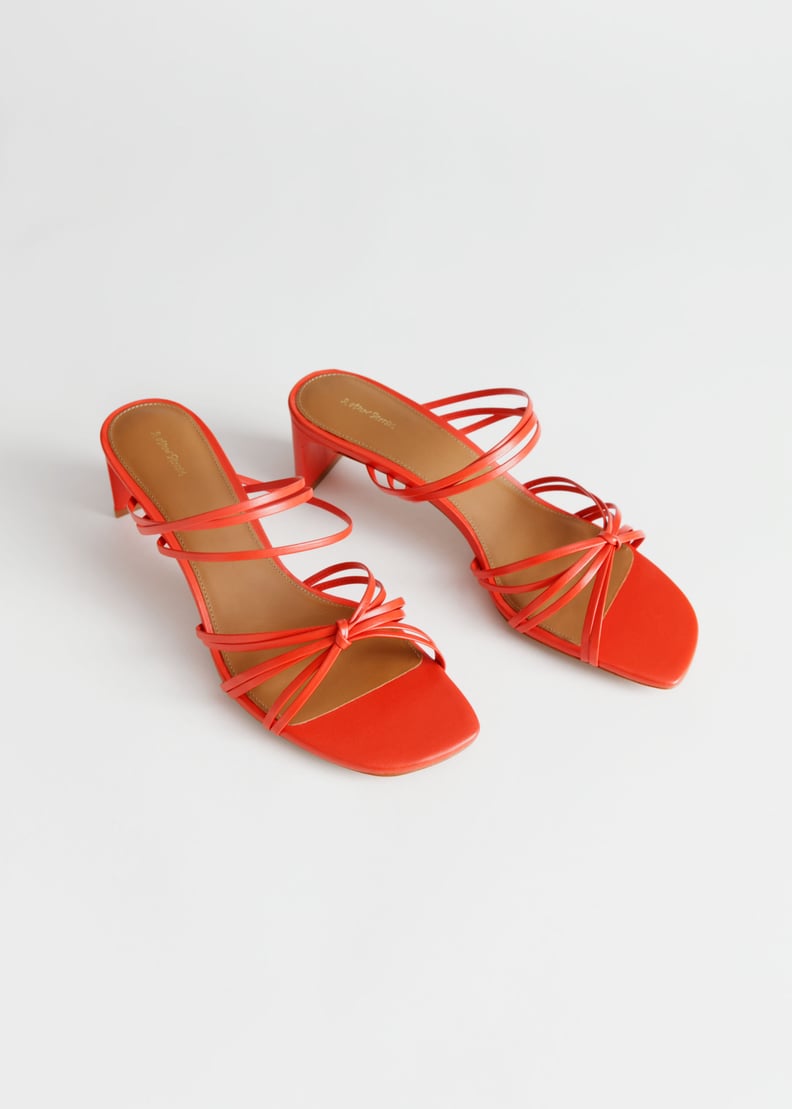 & Other Stories Strappy Knotted Heeled Sandals