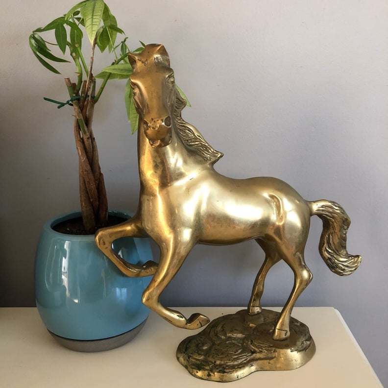 Retro Brass Horse Figurine