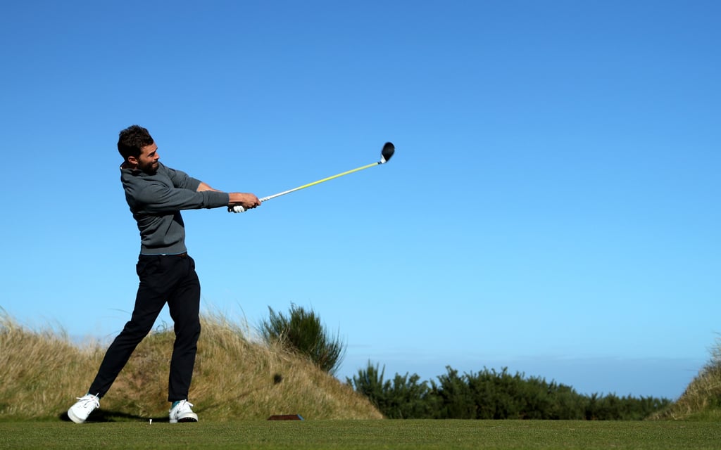 Jamie Dornan Golfing in Scotland October 2016