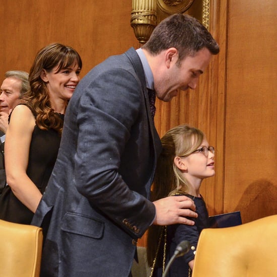 Ben and Violet Affleck in Washington DC March 2015