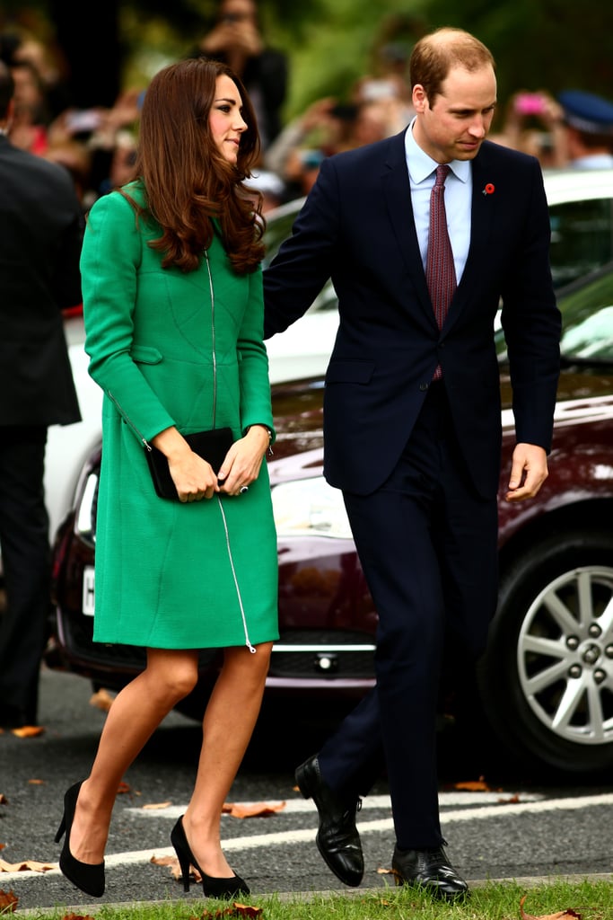 Prince William Touching Kate Middleton's Back Pictures