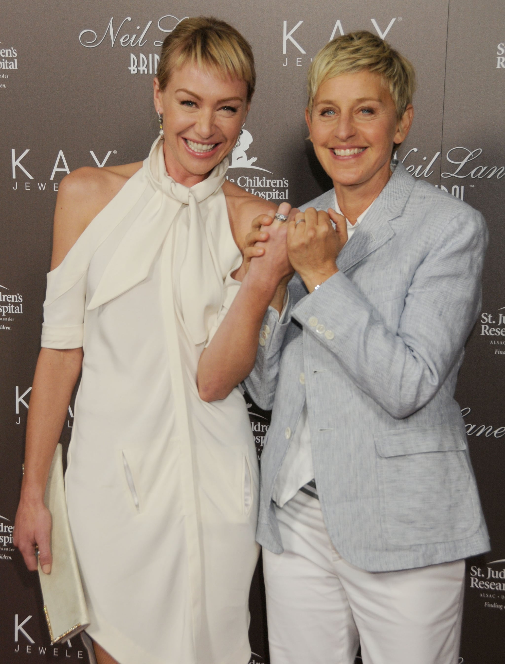 Ellen DeGeneres and Portia de Rossi showed off their wedding bands at ...
