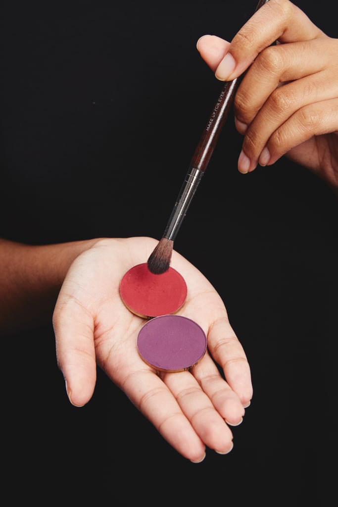 Mix purple and red eye shadows to create a bruised effect around the wound. You can also use blusher or lipstick to get that distressed skin colour.