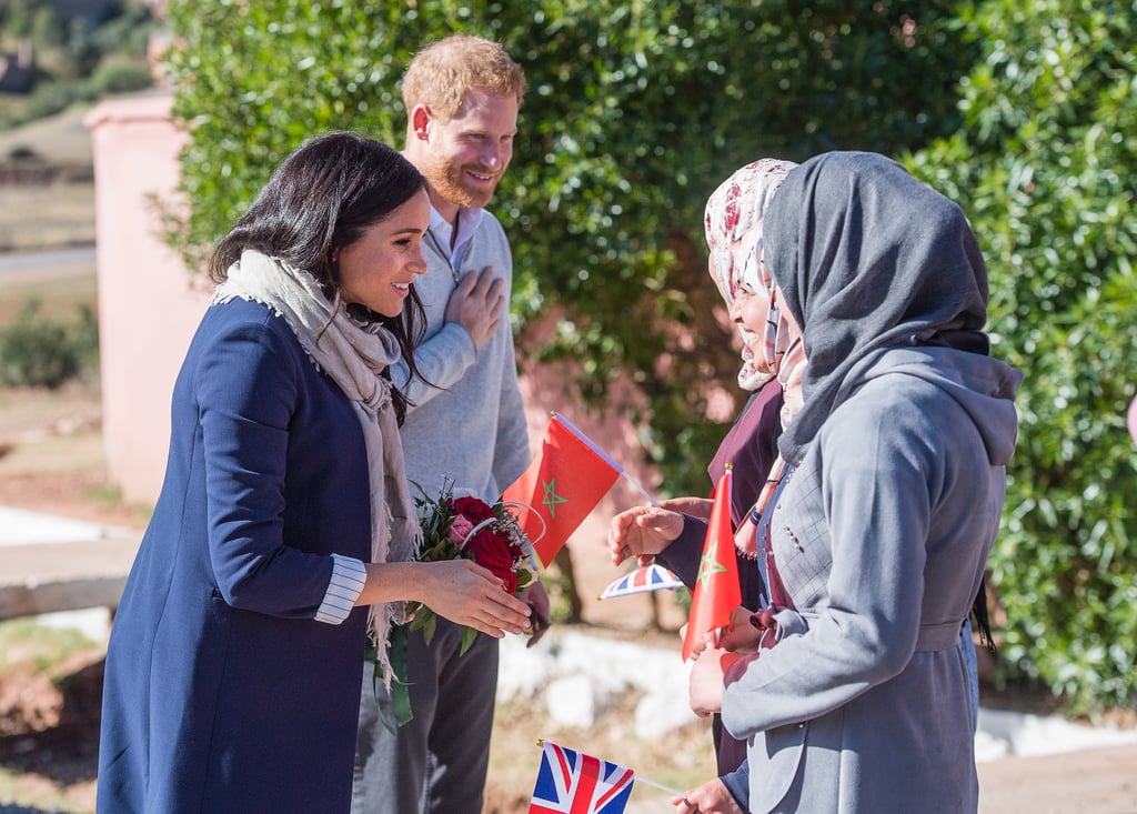 Prince Harry Meghan Markle Visit School on Morocco Tour 2019