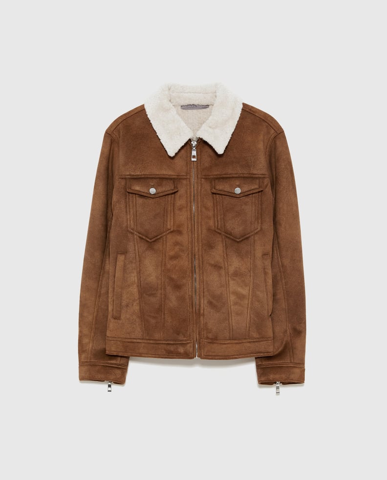 Zara Faux Suede Double Sided Jacket