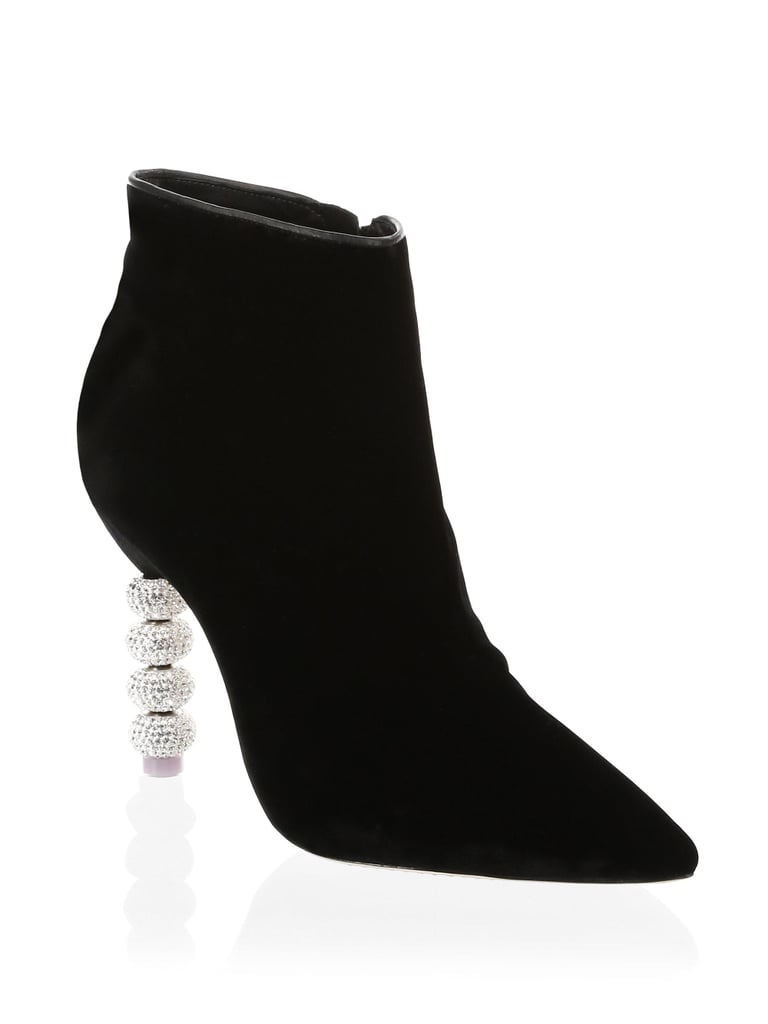 Sophia Webster Coco Crystal-Embellished Velvet Booties