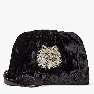 Party Velvet Cat Clutch