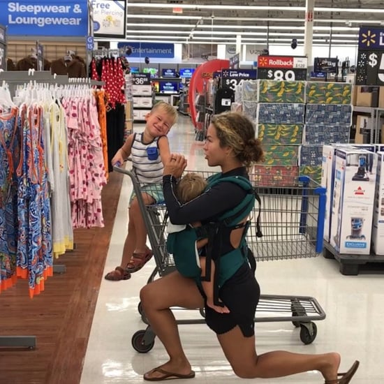 Mom Works Out at Walmart