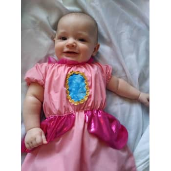 princess peach costume baby