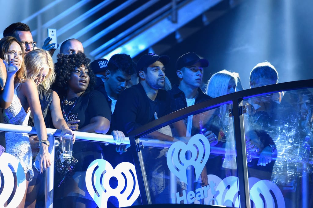 Wilmer and Nick kept their eyes on Demi.