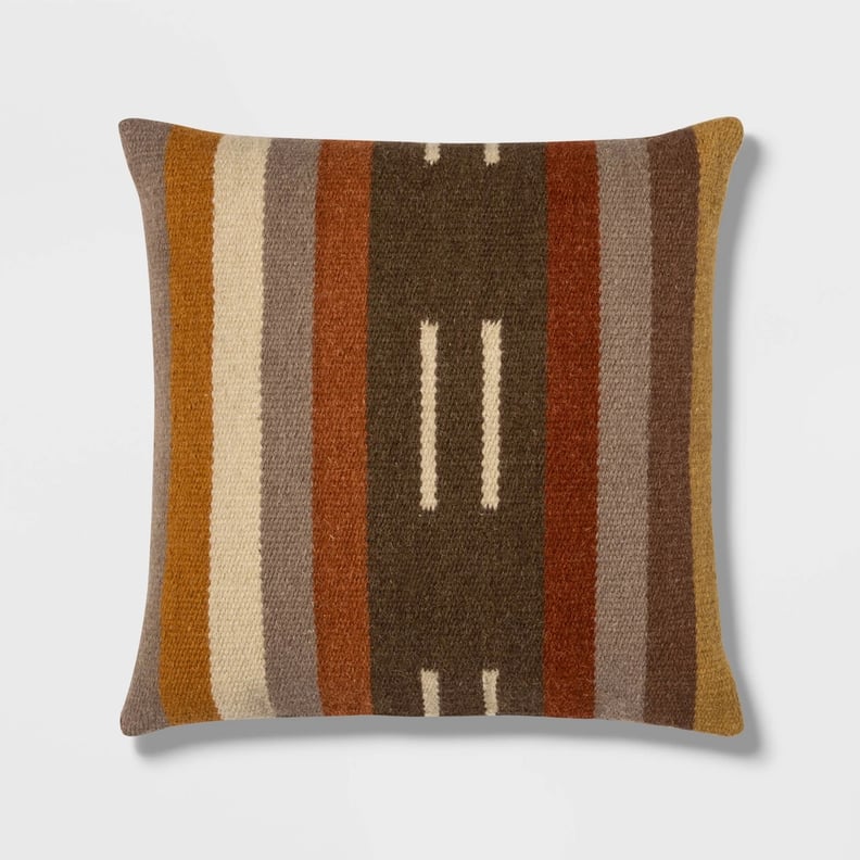 Square Woven Stripe Pillow