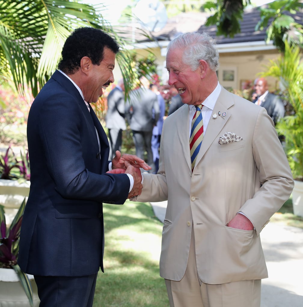 Prince Charles in Barbados With Lionel Richie Pictures