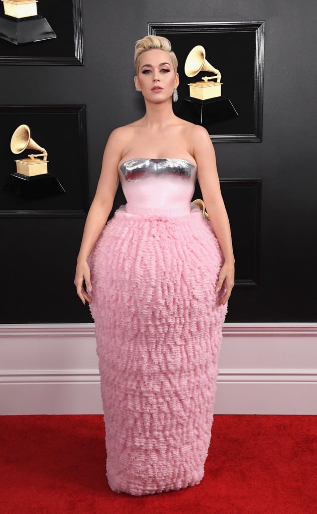 Katy Perry Balmain Dress at the 2019 Grammys