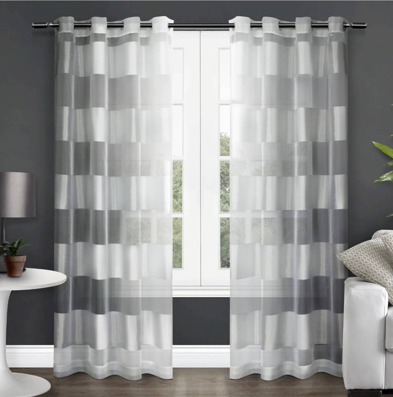 Exclusive Home Navaro Striped Sheer Window Curtains