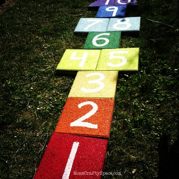 Build a Rainbow Hopscotch