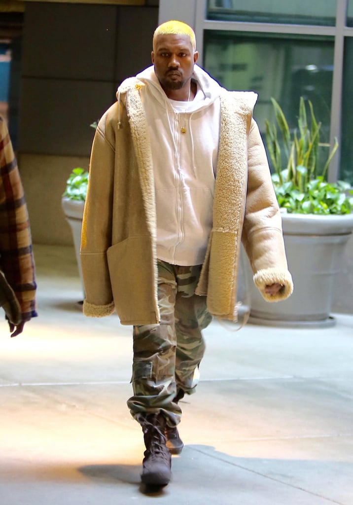 Kanye West's Rainbow Hair December 2016