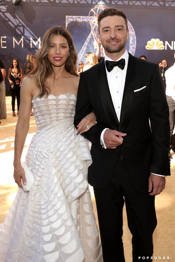 Justin Timberlake and Jessica Biel at the 2018 Emmys