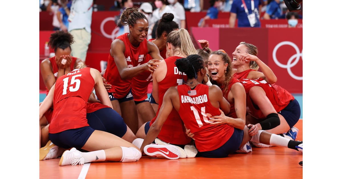 The Us Women S Volleyball Team Wins Their First Olympic Gold Popsugar