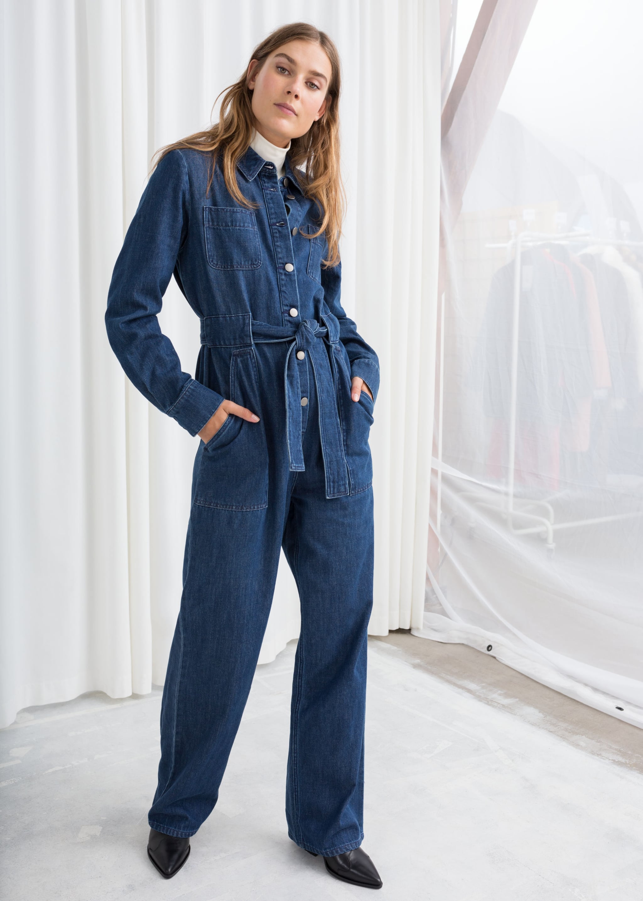 and other stories denim jumpsuit