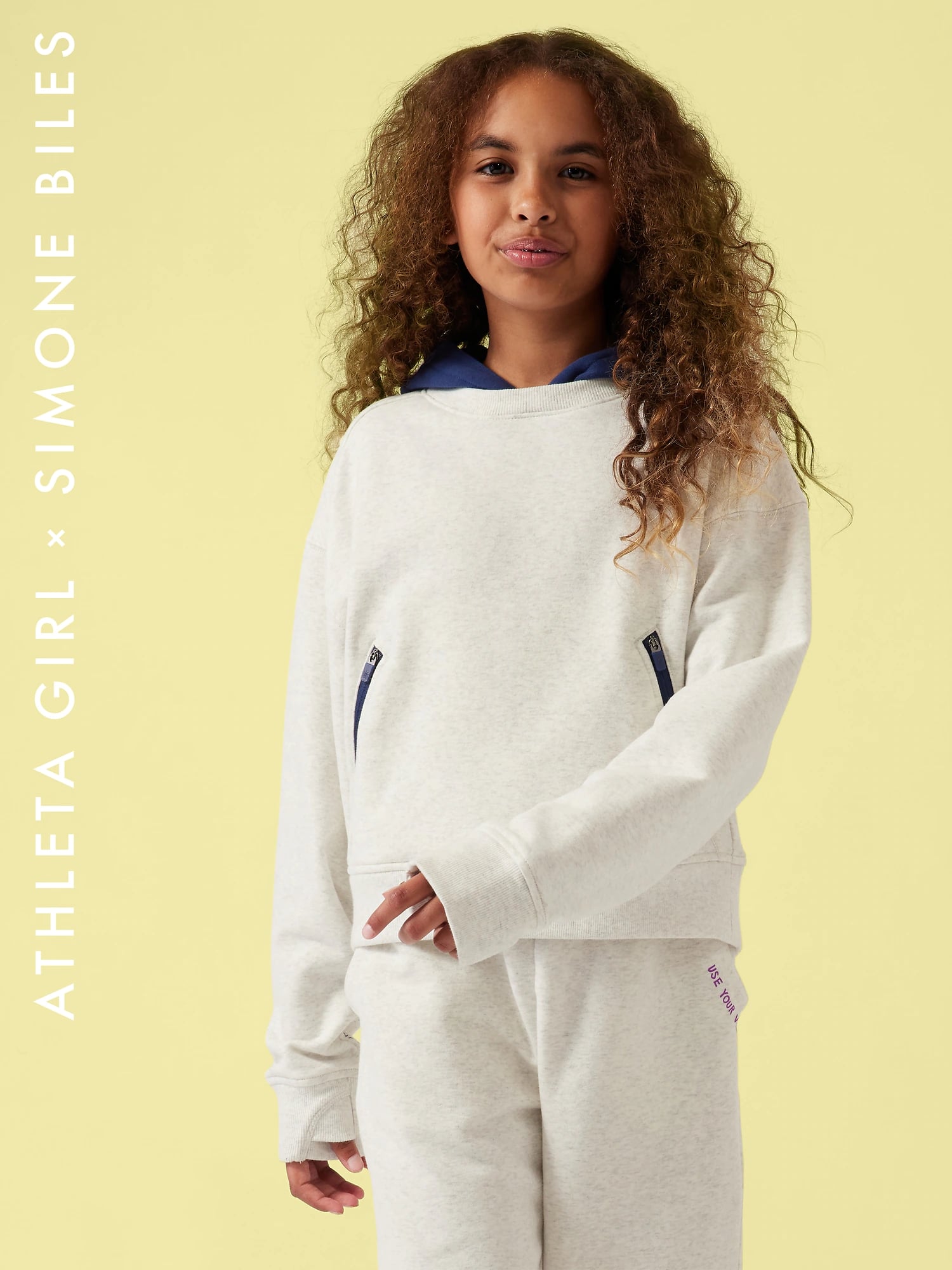 Athleta Girls x Simone Biles: Shop bike shorts, sweatshirts and athletic  tops