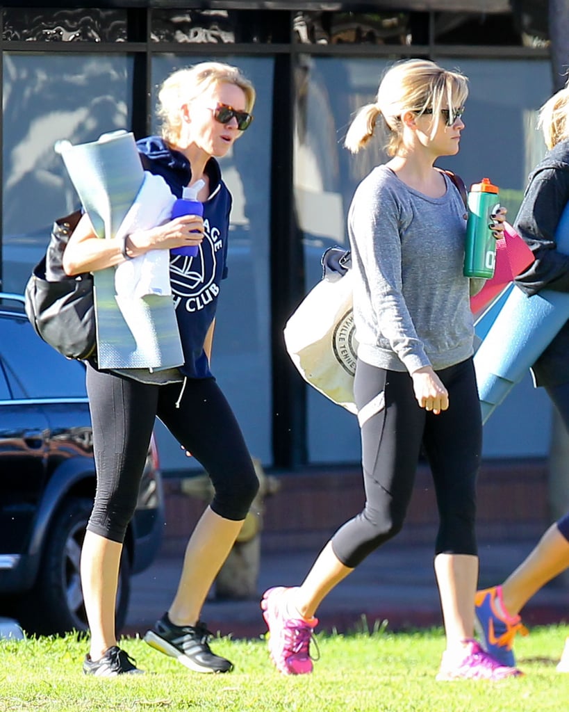 Reese Witherspoon and Naomi Watts at Yoga