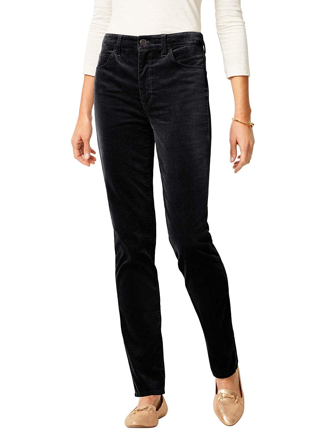 Talbots High-Rise Velveteen Straight 