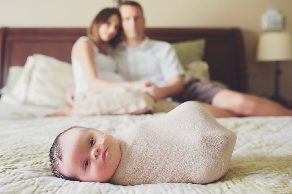 Newborn With Inoperable Tumor in Family Photos