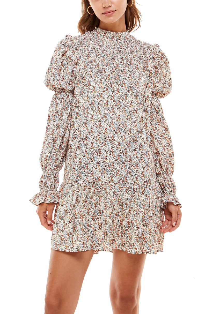 Totally Bridgerton-Inspired: Wayf Rovigo Floral Long Sleeve Minidress