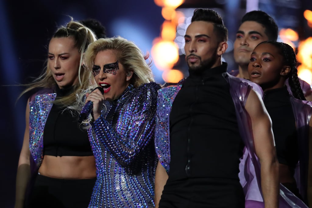 Lady Gaga Hair and Makeup Super Bowl 2017