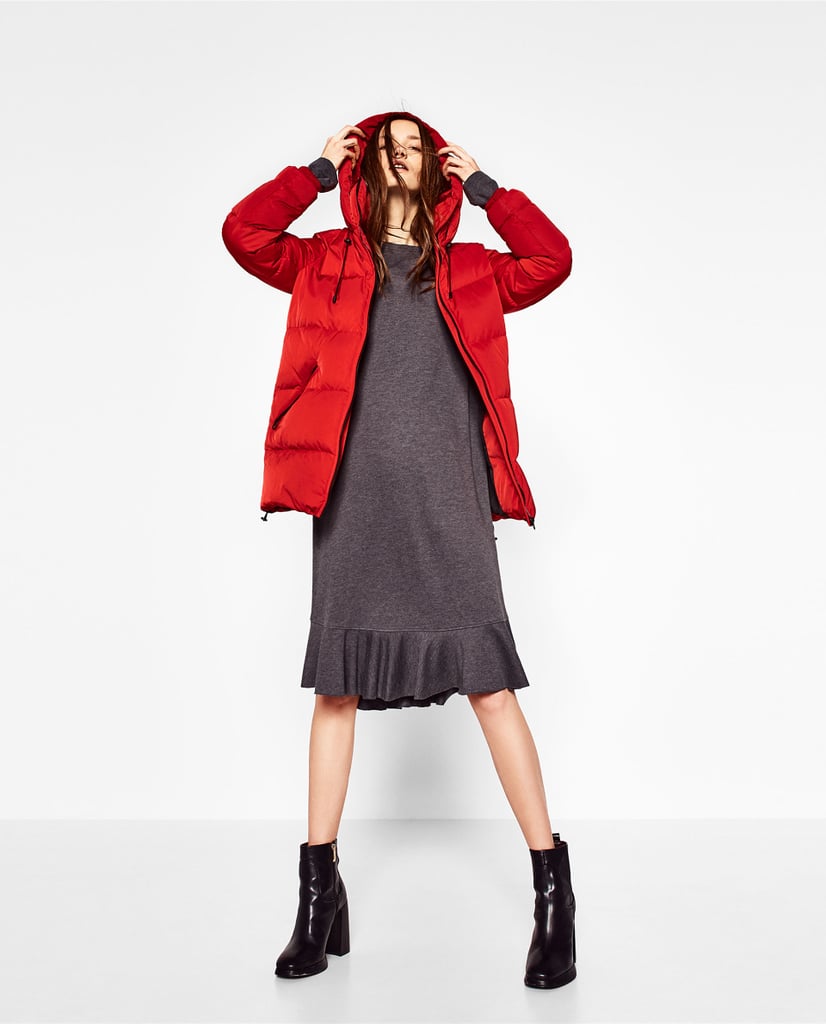 A Puffer Coat You Can Stylize With a Belt
