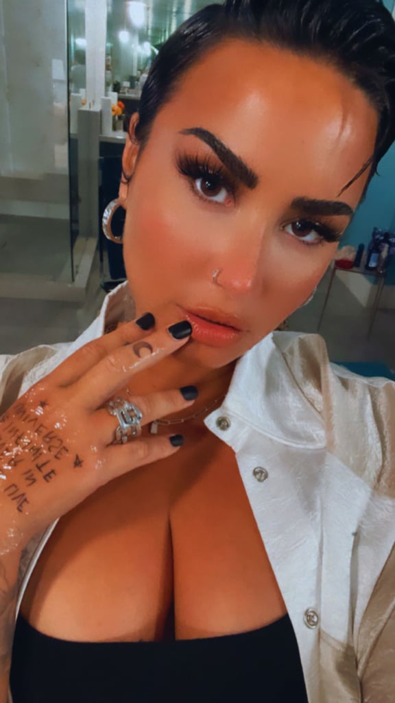 See Demi Lovato's New Song Lyrics Hand Tattoo: Pictures