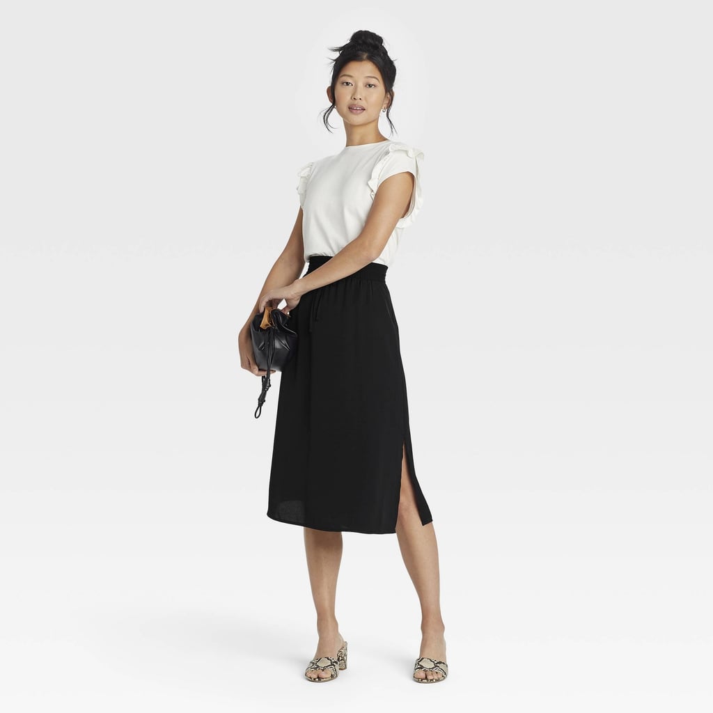 Skirting the Details: A New Day High-Rise Midi Slip Skirt