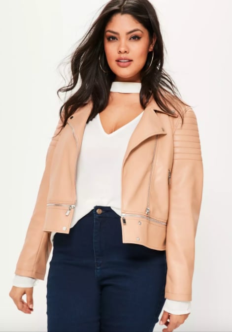 Missguided Nude Faux Jacket