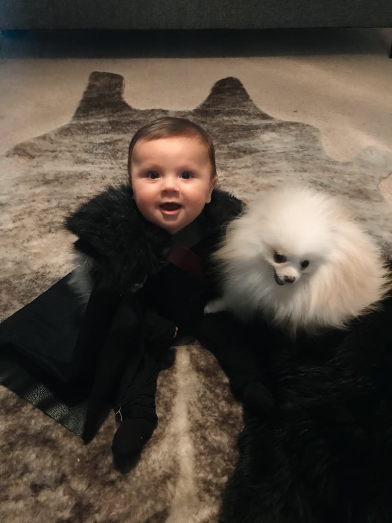 Jon Snow and Ghost Baby Halloween Costume