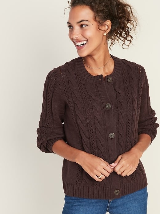 Cable-Knit Cardi