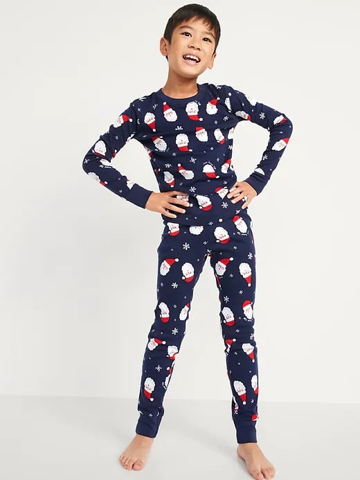 Old Navy Gender-Neutral Matching Santa Claus Snug-Fit Pajama Set For Kids
